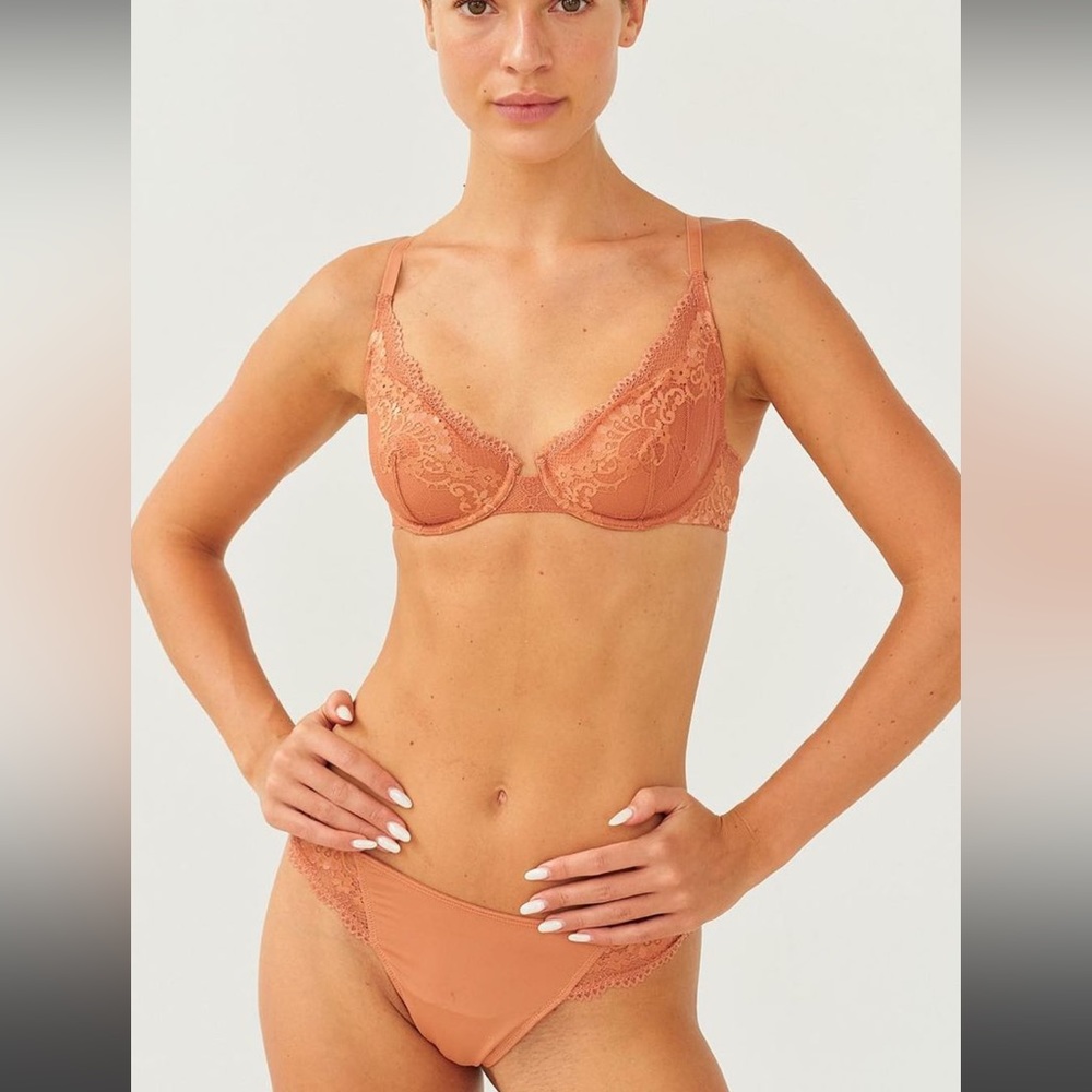 Copper colored lingerie set